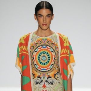 Mara Hoffman Racerback Maxi Multicolor Dress Sz Lg